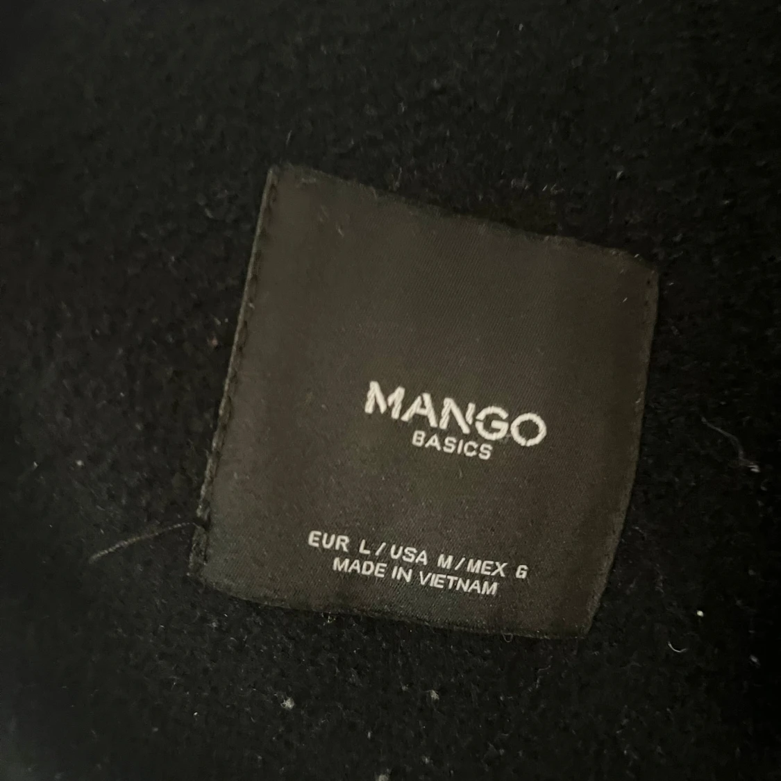 Svart lång kappa - 90