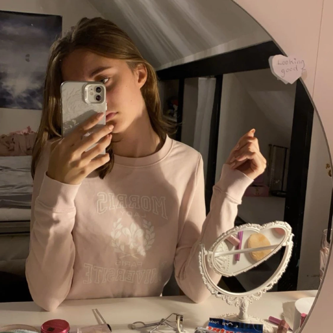 Ljusrosa tröja - 90