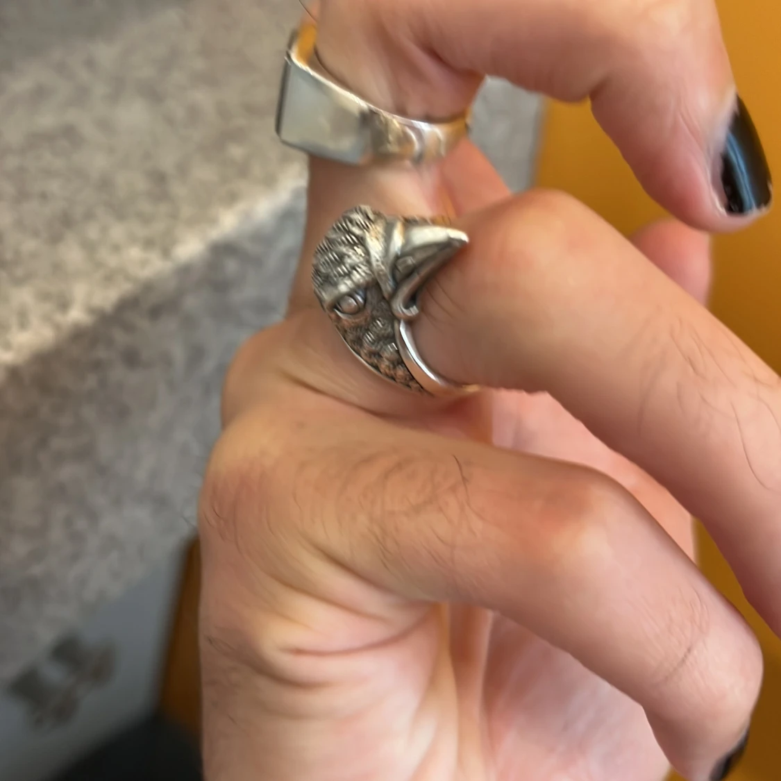 Silver ring Örn - 90