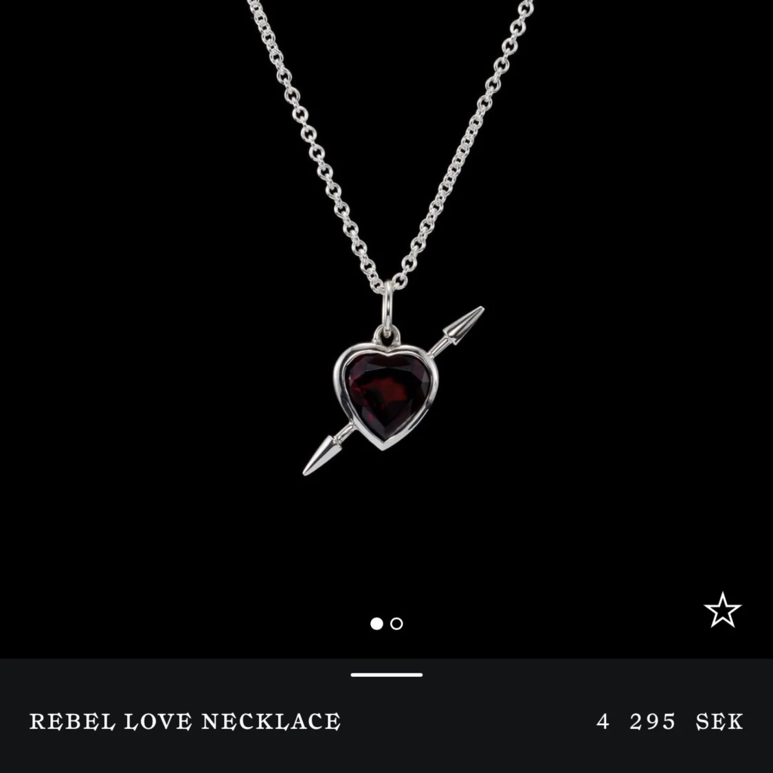 Rebel love necklacr