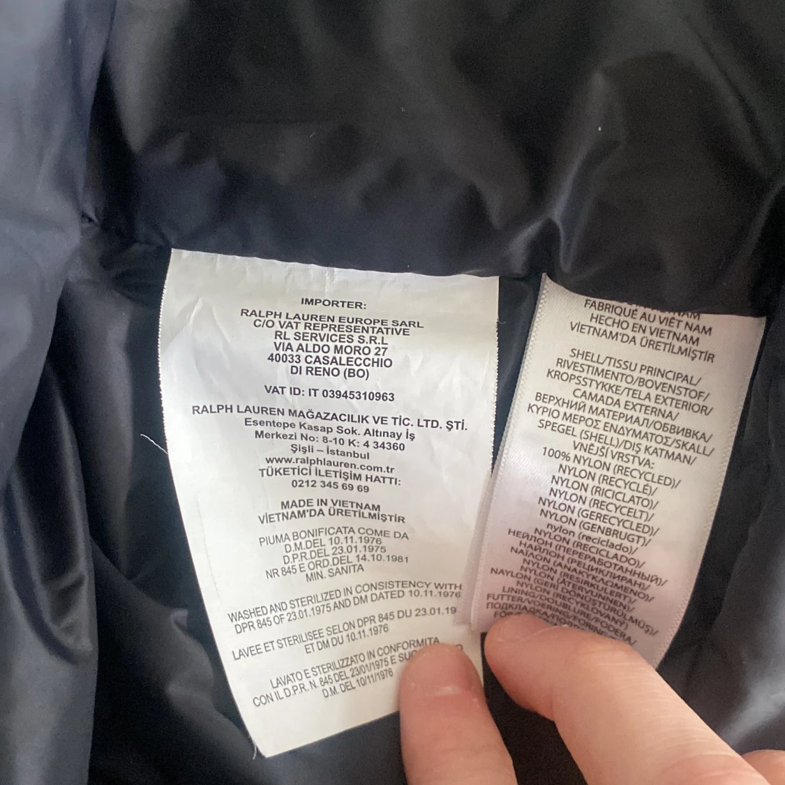 Svart dunjacka från Polo Ralph Lauren - 92