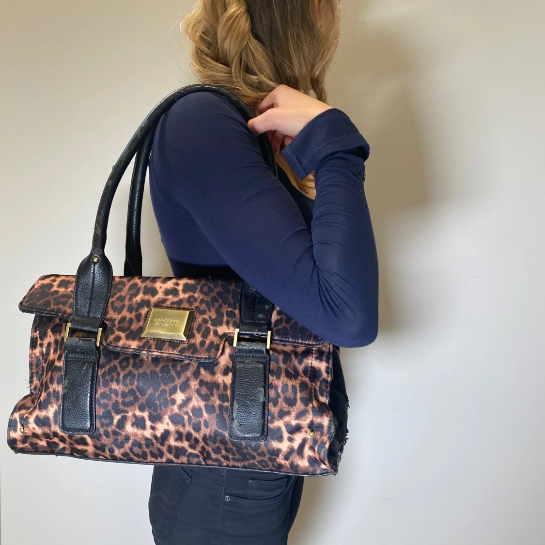 Leopard väska