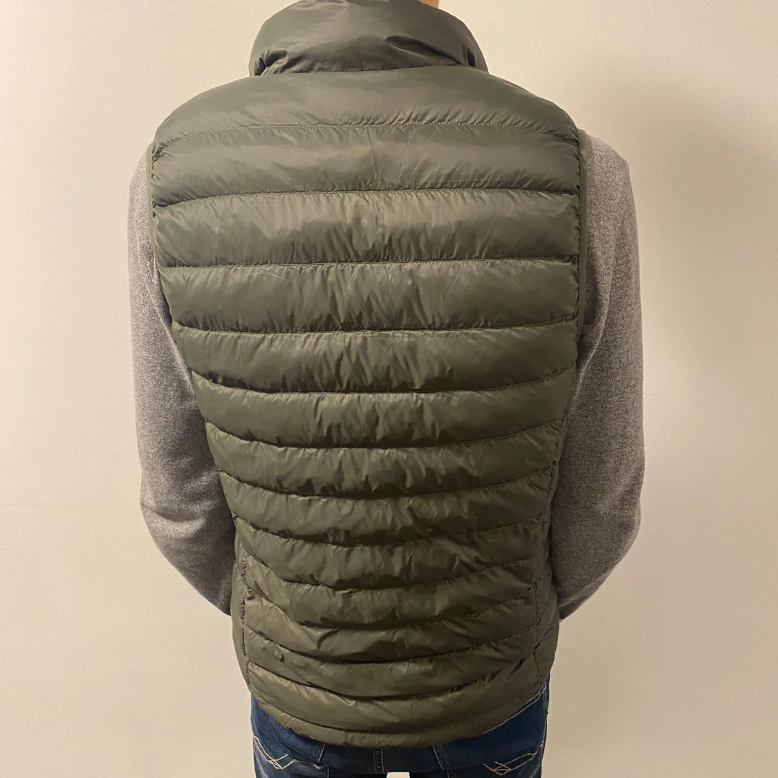 Grön quiltad dunväst - 1