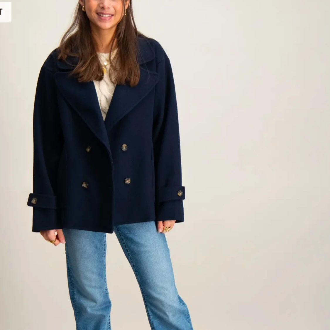 Mörkblå kappa - 90