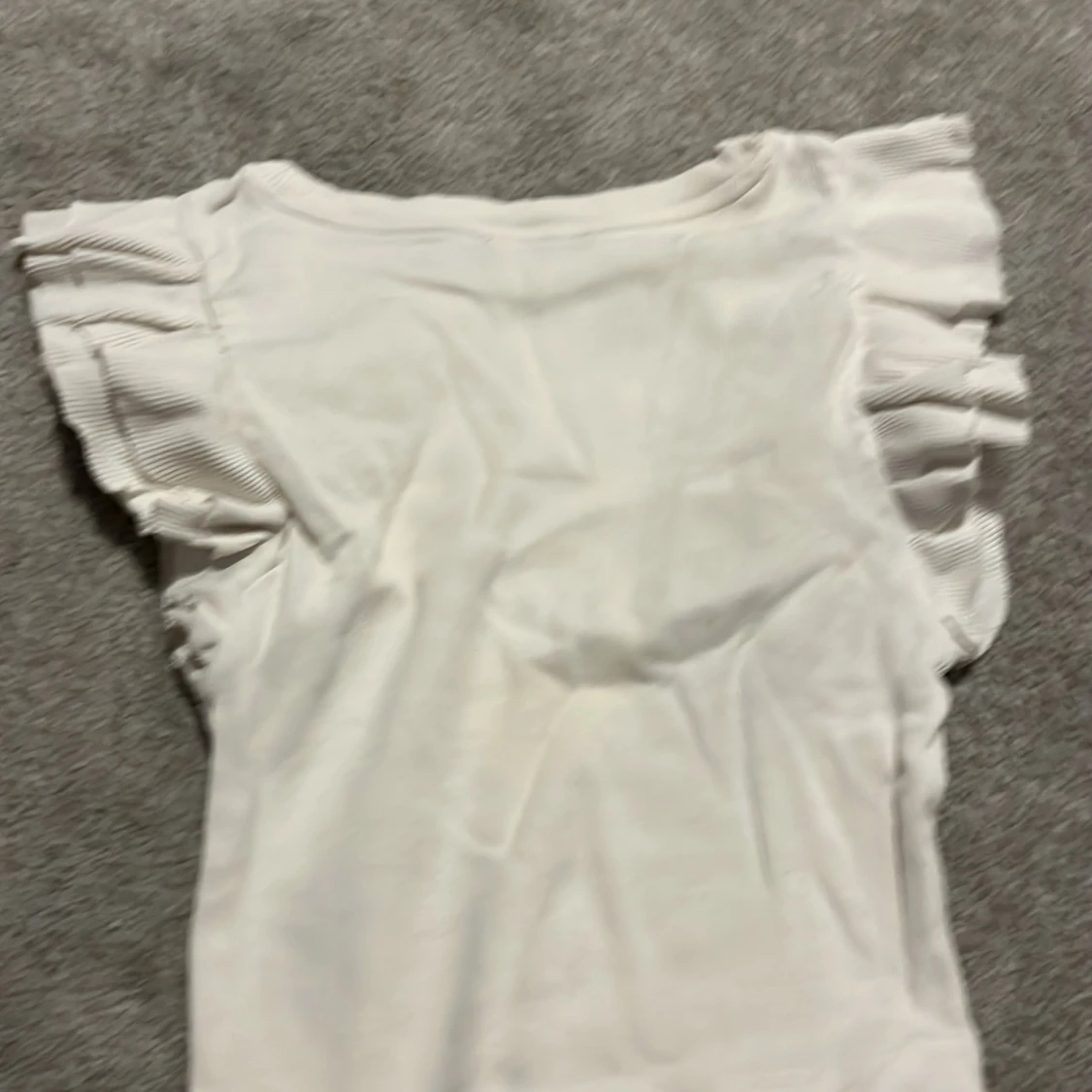 Vit ribbad topp från Zara storlek S - 93