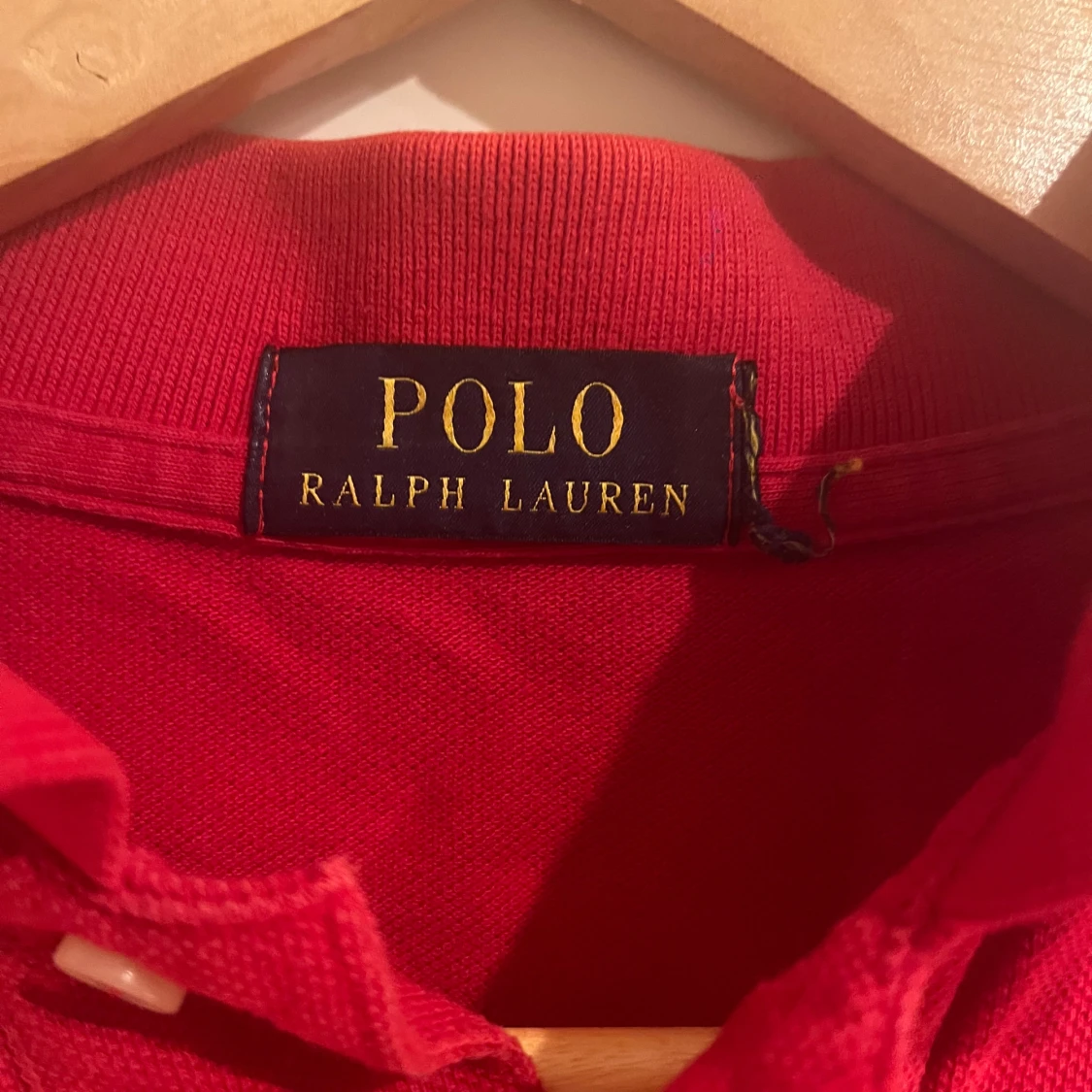 Röd kortärmad pikétröja från Ralph Lauren - 91