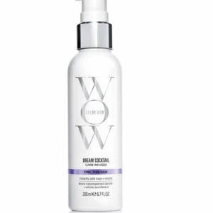 Color Wow Dream Cocktail Carb-Infused - Color Wow Dream Cocktail Carb-Infused är en volymgivande produkt för fint och tunt hår. Den kommer i en vit flaska med pump och innehåller 200 ml. Produkten är designad för att ge omedelbar volym och fyllighet till håret.
