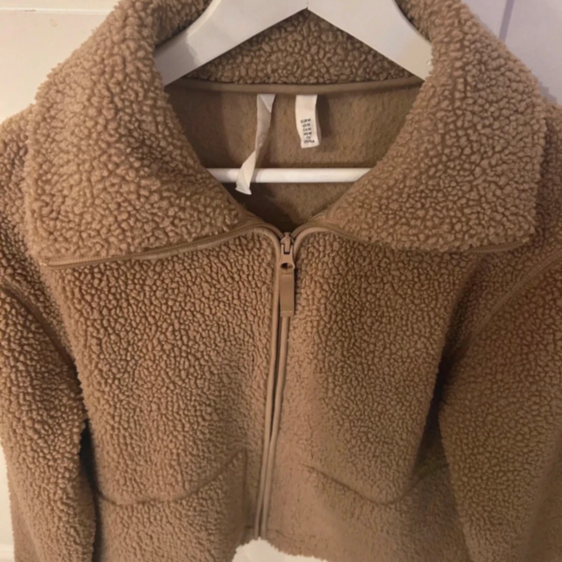 Beige teddyjacka från h&m - 91