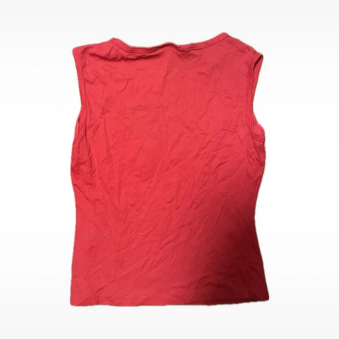 Vintage Biker Röd Och Grå Blus - 90