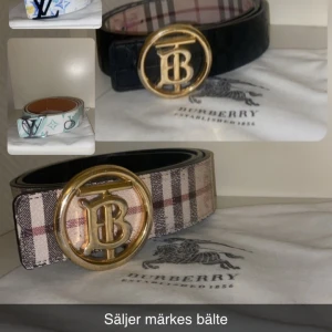 Märkesbälte LV och burberry - Såljer st 480kr-