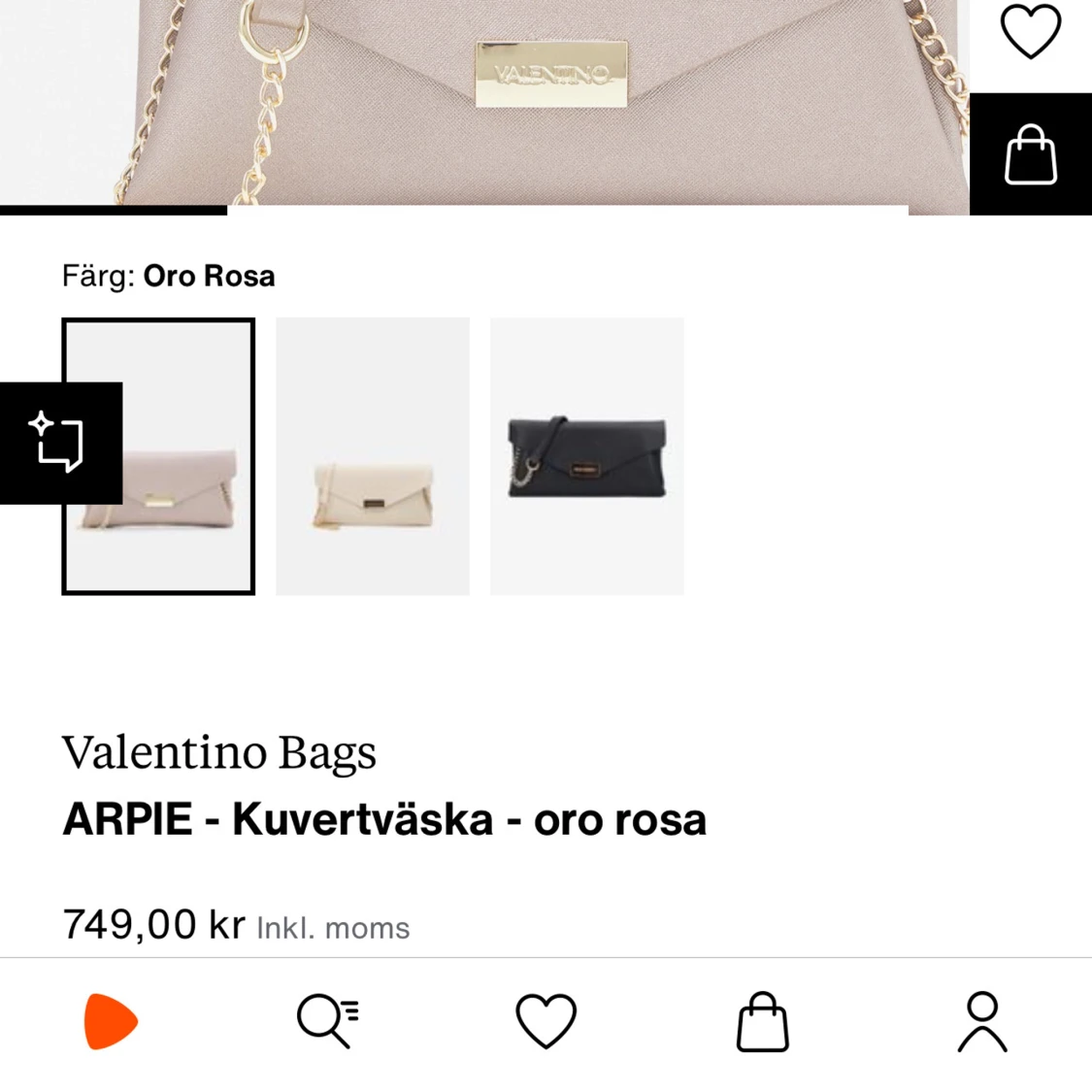 Oro rosa kuvertväska från Valentino - 92