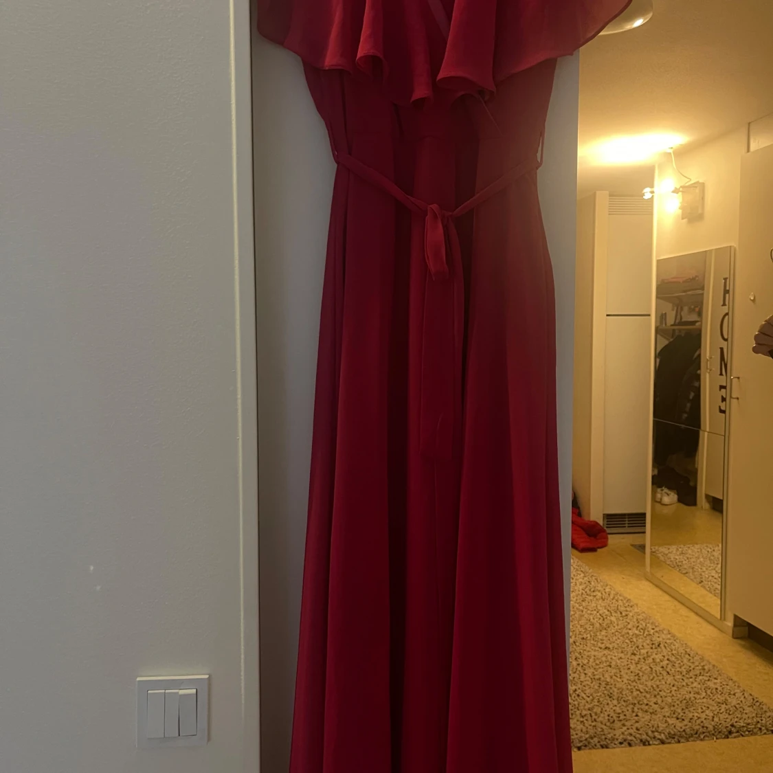 Röd långklänning  - 90