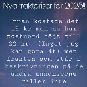 FRAKTPRISER 2025!! - Fri märken har blivit dyrare.