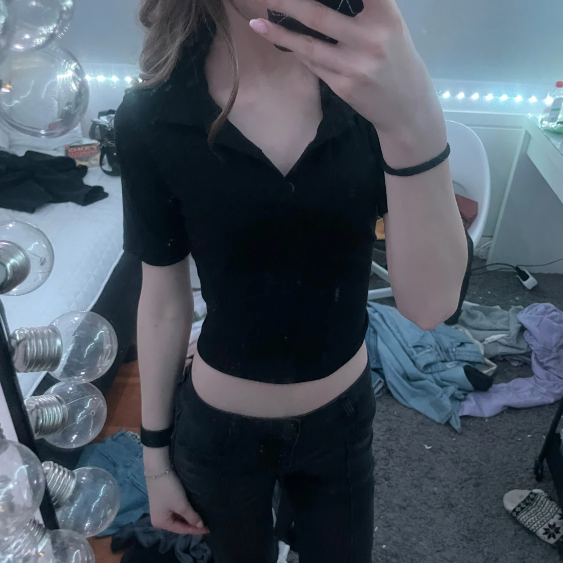 Svart croppad topp från Madlady - 90