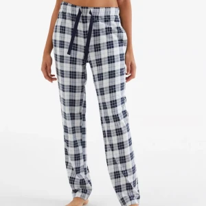 Rutiga pyjamasbyxor  - Storlek s