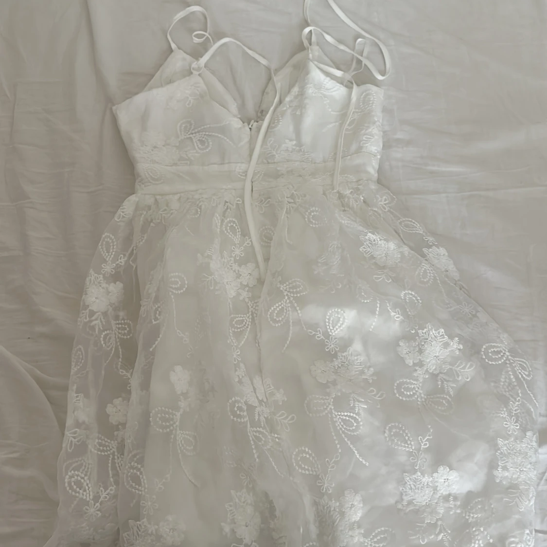 Vitt spets klänning/ Dress oanvänd - 91