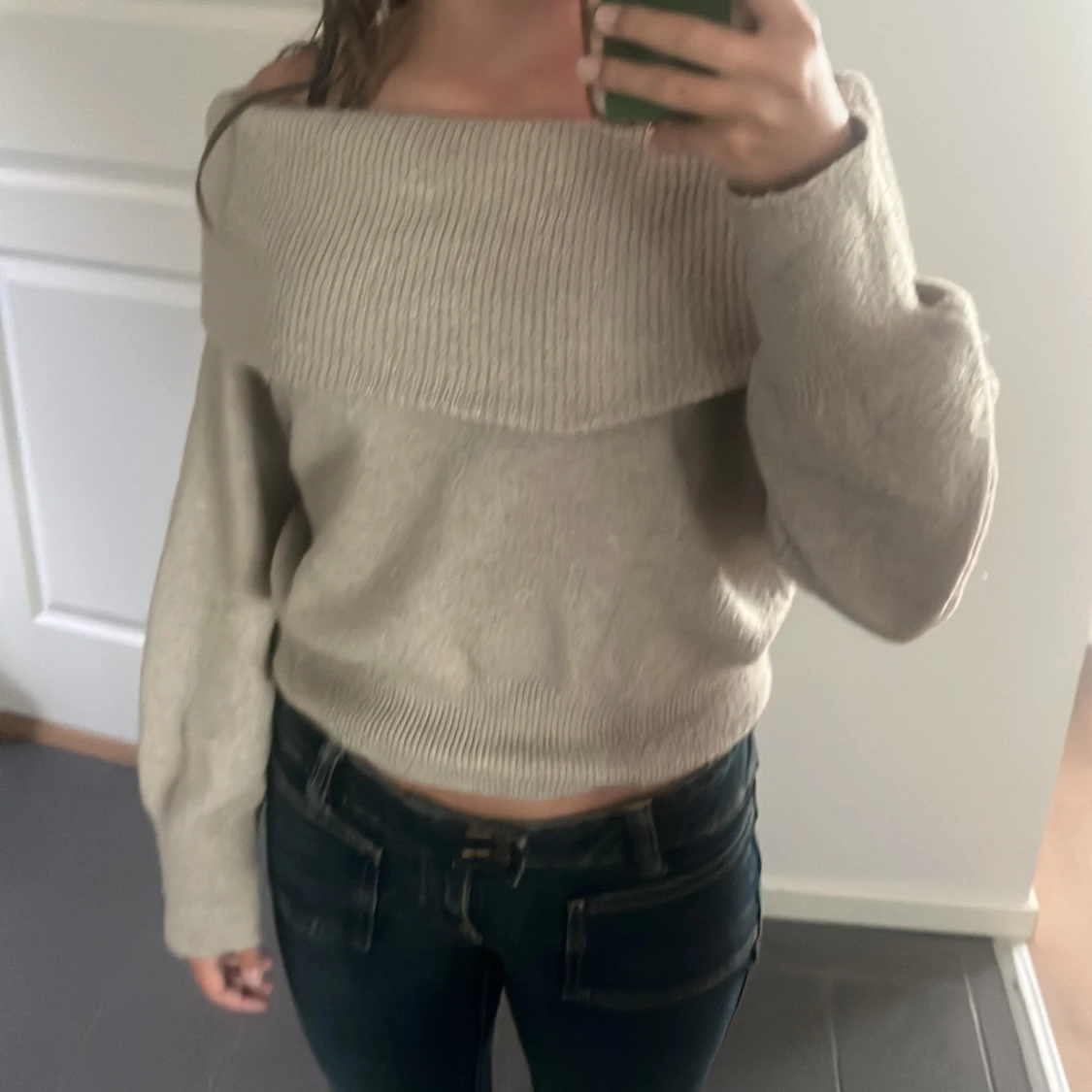 Off shoulder tröja  - 91