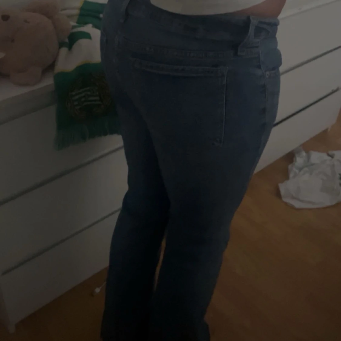 lågmidjade jeans bootcut  - 91