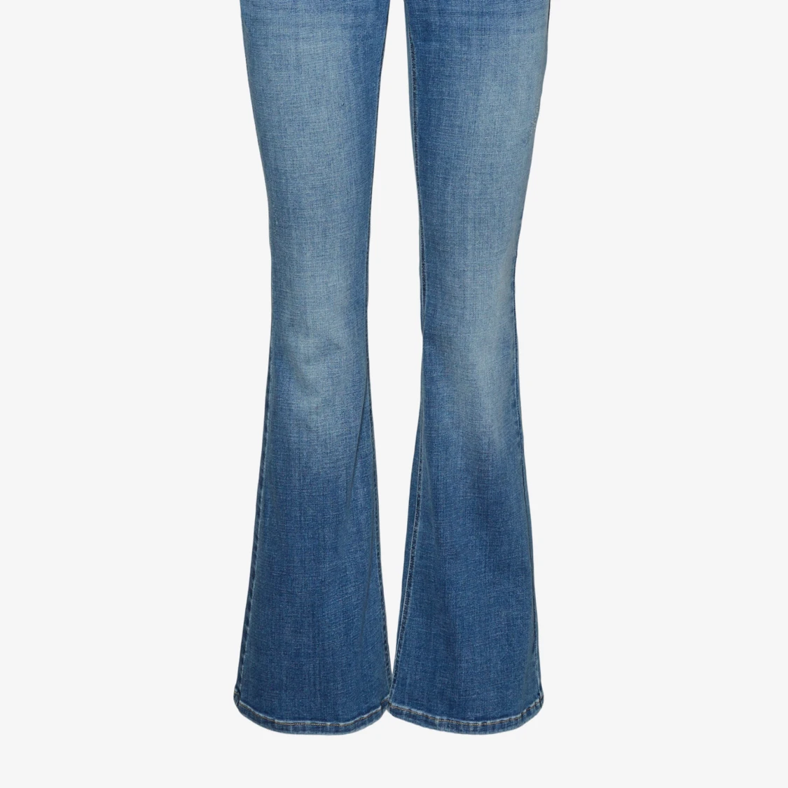 Blå bootcut jeans - 1