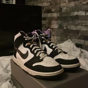 Nike Dunk High Retro Word Champion Black - Hej, säljer nu mina Nike Dunk i storlek 43 för att de är för små, de är i bra skick men lite creasade. Nypris är 1800 kr men mitt pris är 550.