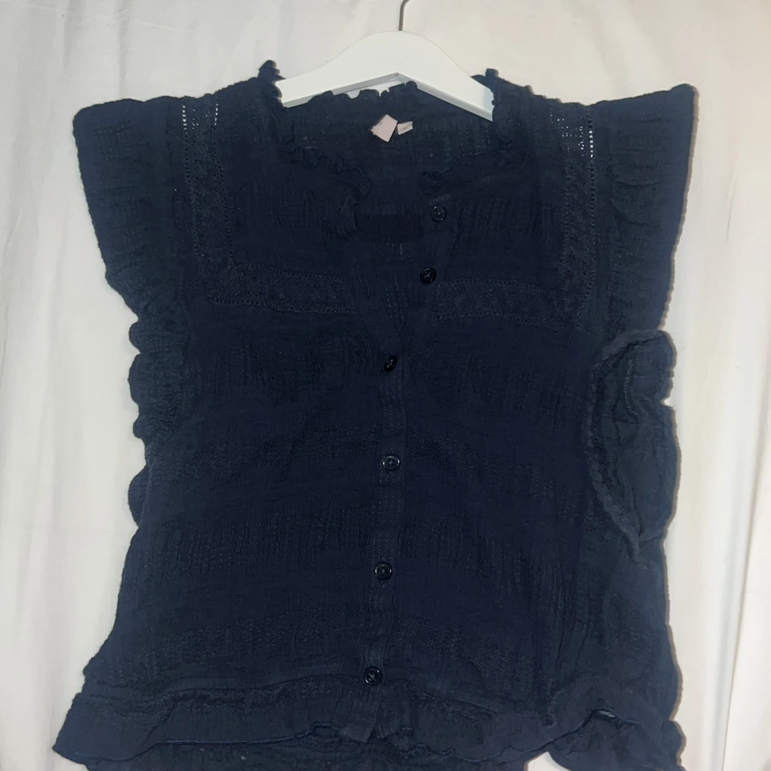 Mörkblå Blus  - 4