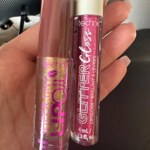 Läppglans och läppolja från Technic - Två läpprodukter från Technic: en glittrig rosa läppglans och en sheer tint läppolja i en varm brun nyans. Perfekta för att ge läpparna en glansig och färgglad finish. Pris är för båda