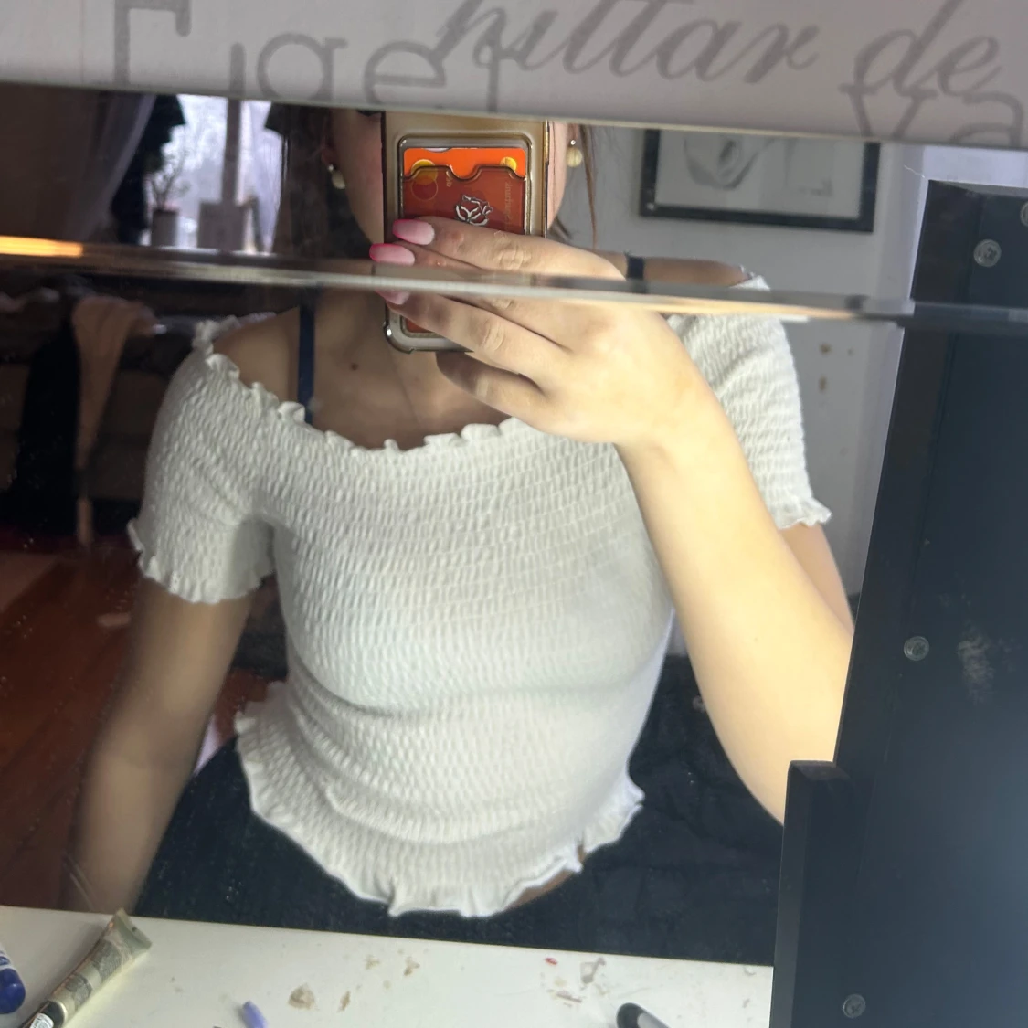 Vit offshoulder topp från H&M - 1