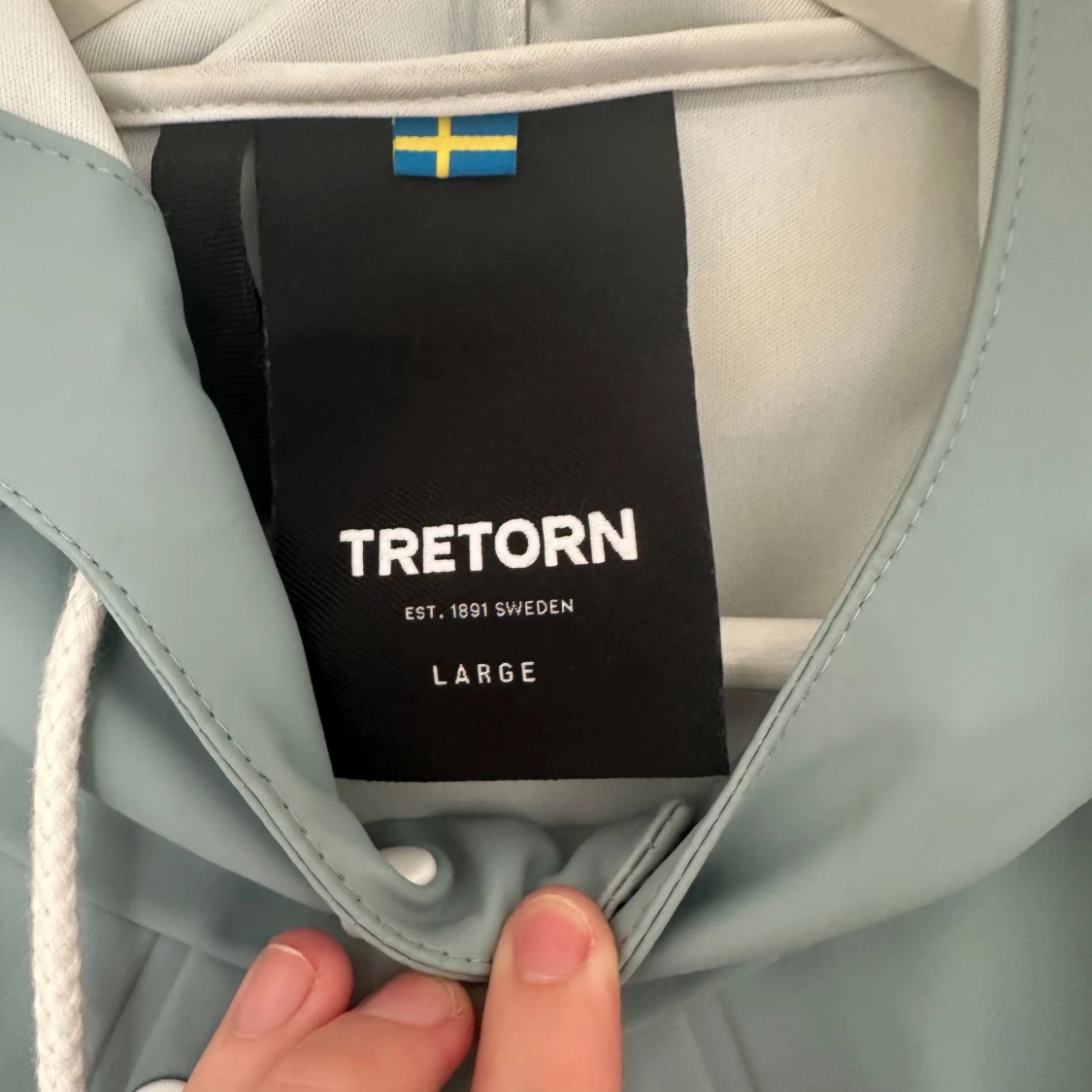 Ljusblå regnjacka från Tretorn - 2