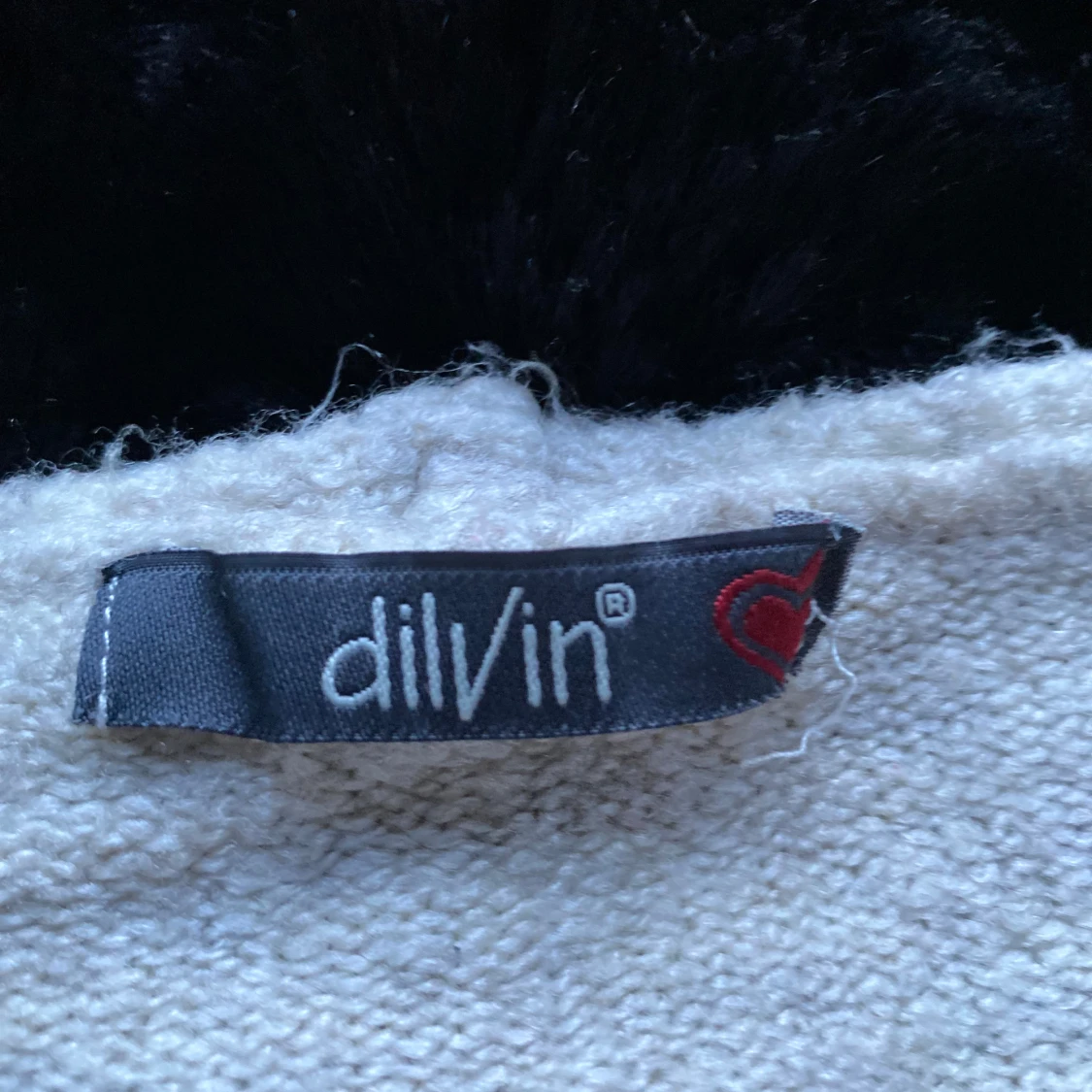 Vit stickad tröja från Dilvin - 1