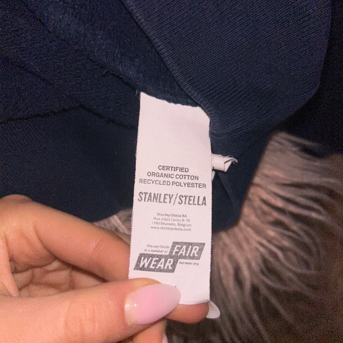 Mörkblå Mi Amor Hoodie från Mira Paris  - 92