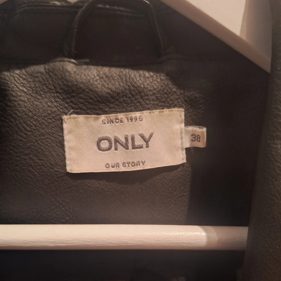 Faux-läder bikerjacka - 93