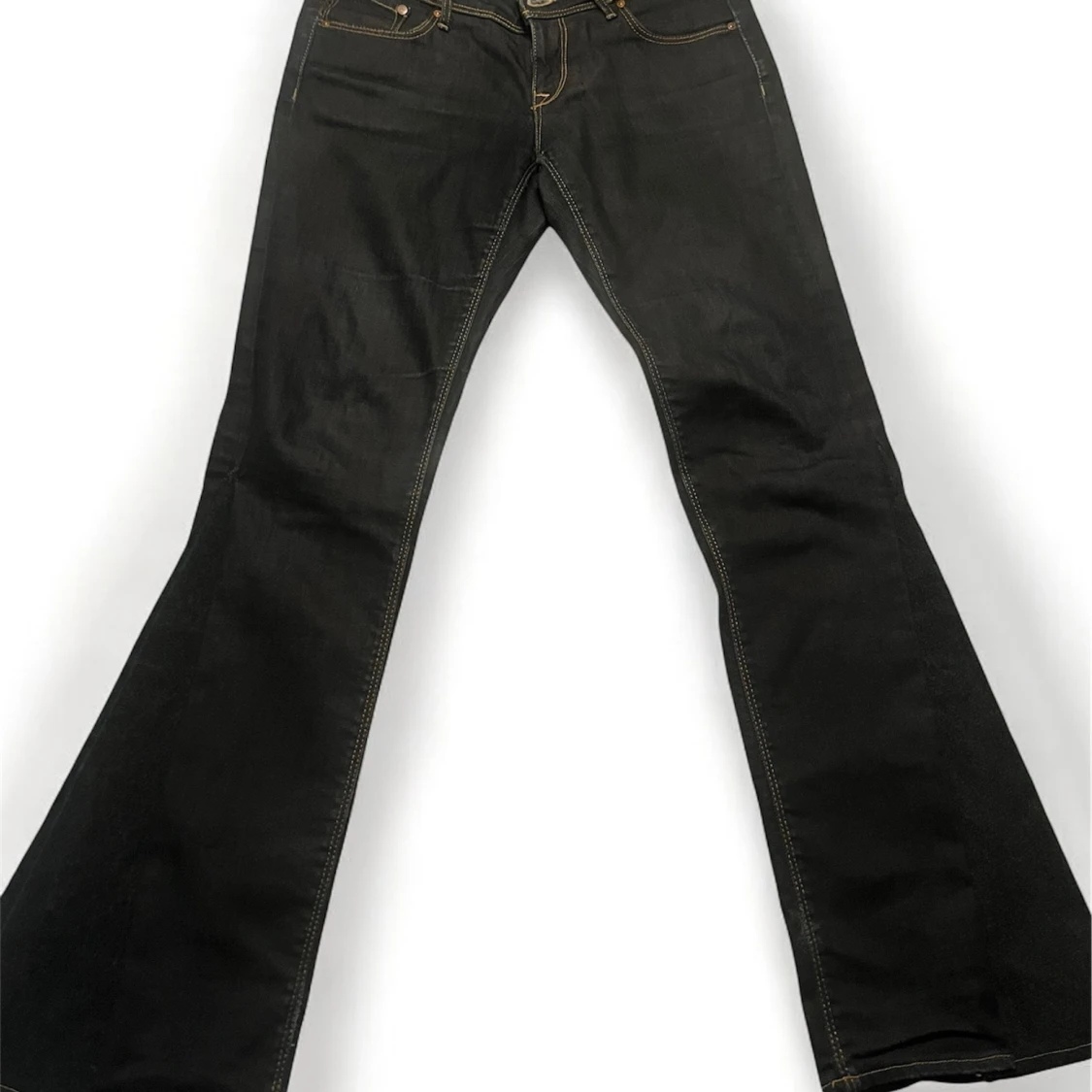 Mörkblå bootcut jeans - 2