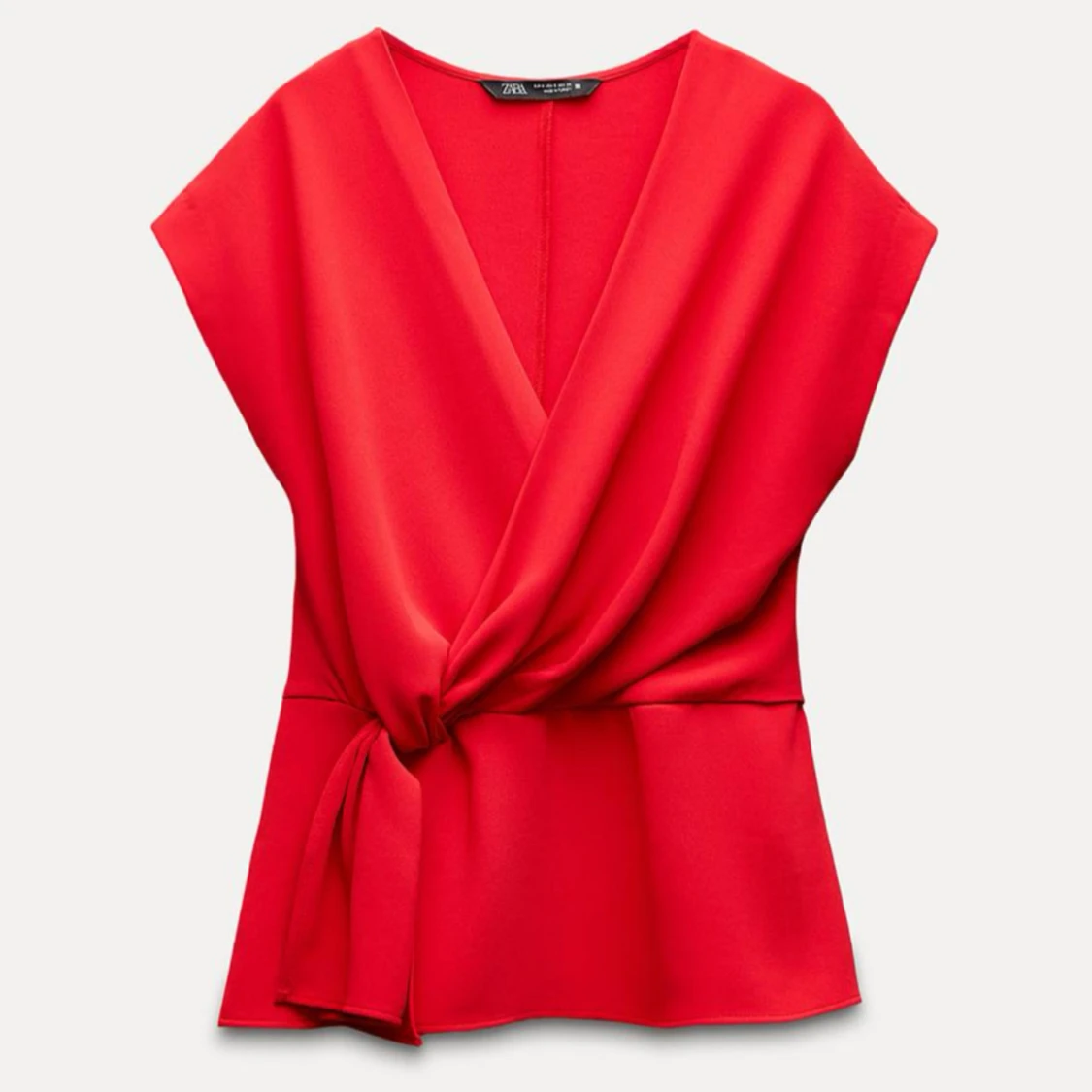 Röd omlottopp från Zara