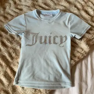 Juicy couture T-shirt endast tvättad! Fick i julklapp som bara hängt i min gaderob,  alla diameter sitter kvar på texten