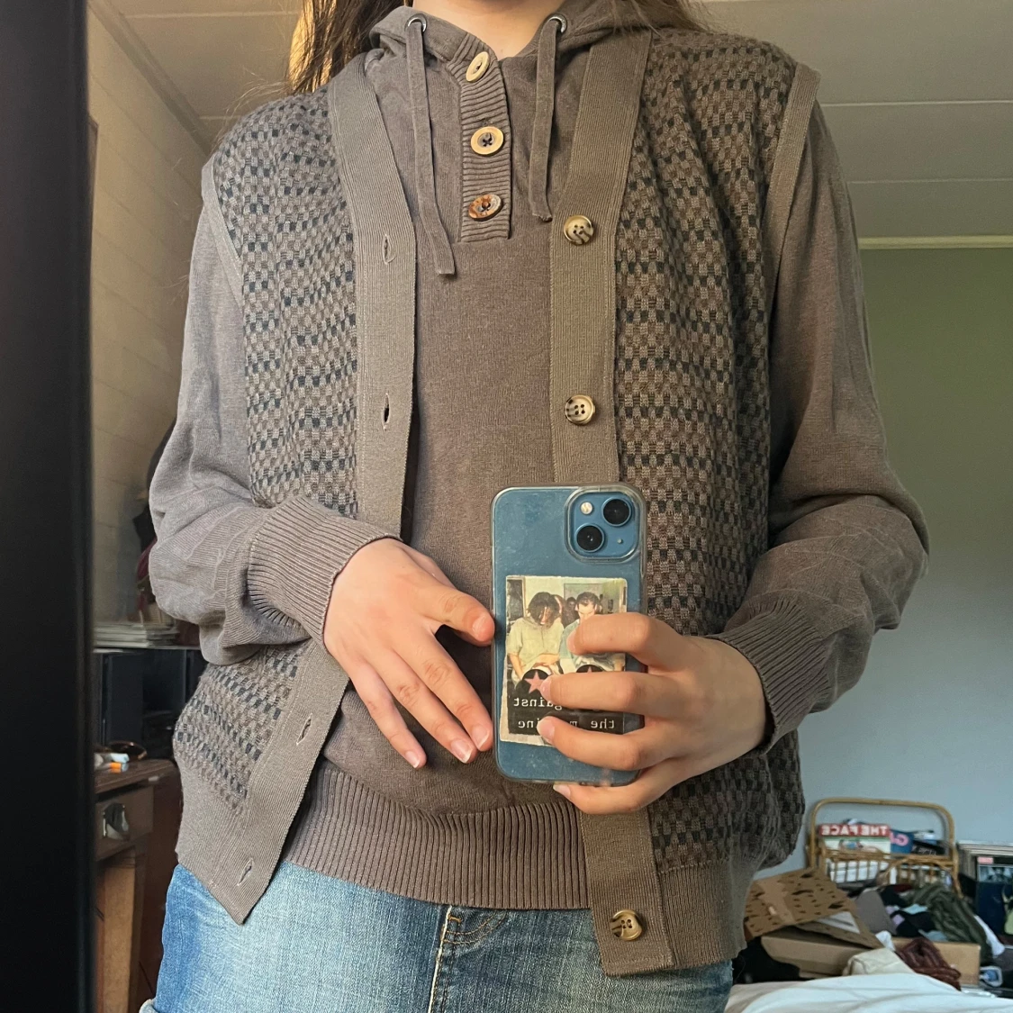 Brun retro väst - 91