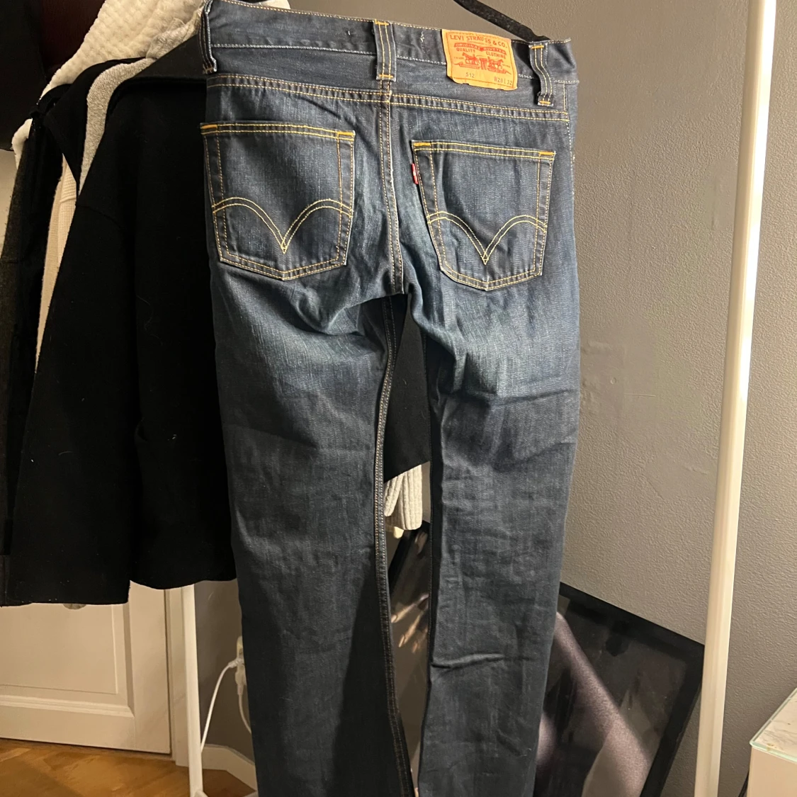 lågmidjade jeans - 90