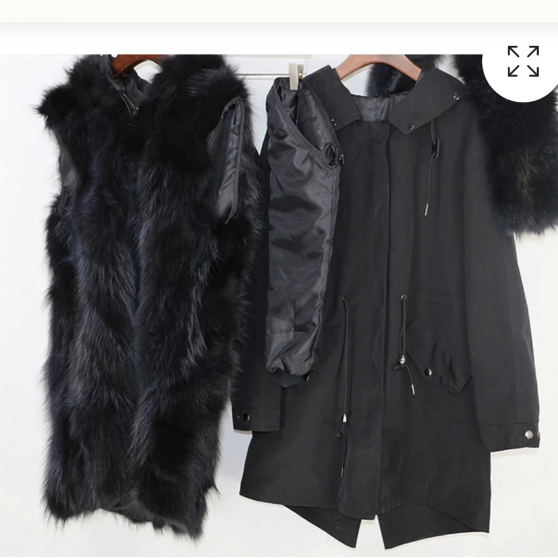 Pälsjacka + pälsväst  - 1