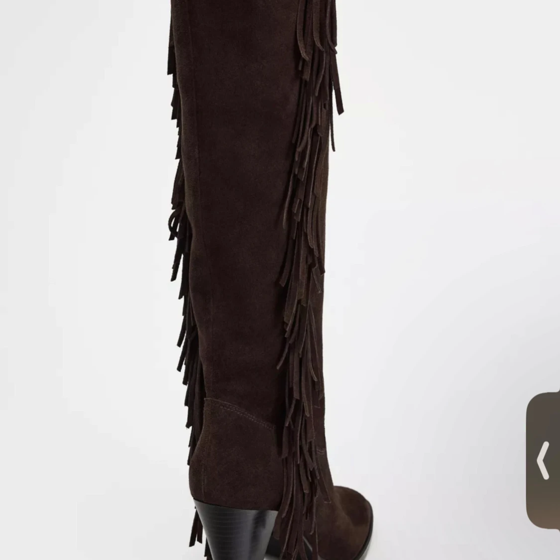 Bruna mockastövlar med fransar - 1