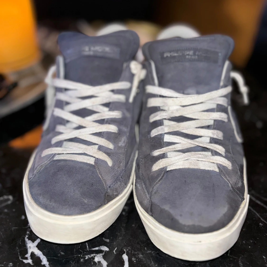 Philippe Model sneakers i blå mocka - 92