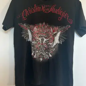 Rare y2k christian audigier shirt with rhinestones Size Small 