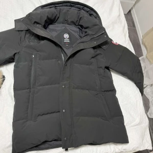 Svart dunjacka Canada Goose med päls - Säljer en svart dunjacka från Canada Goose med avtagbar pälsdetalj på luvan. Jackan är använd 2-3 gånger, så att den är i 10/10 skick. Säljer då den är stor för mig. KVITTO FINNS. 