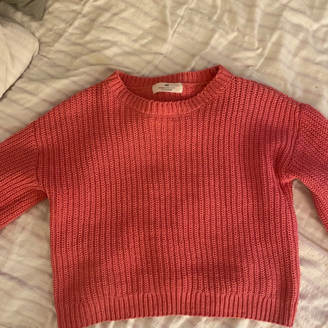 Rosa stickad tröja från H&M - 90