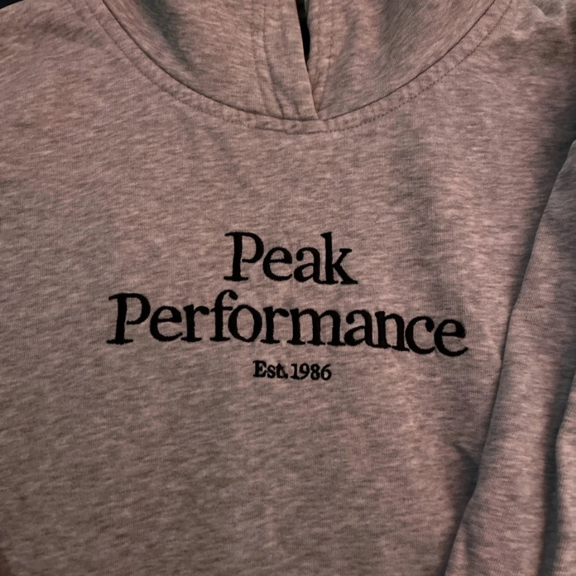 Grå hoodie från Peak Performance - 90