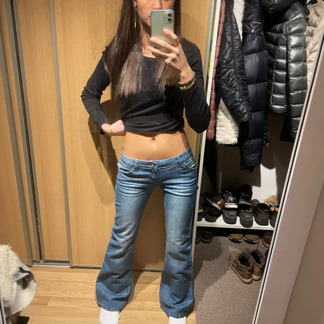 Lågmidjade bootcut jeans  - 91