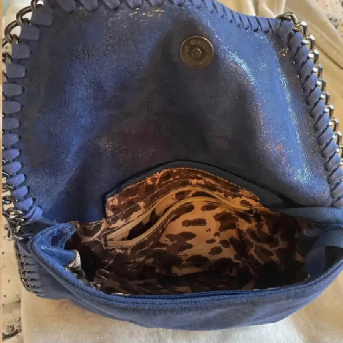 Blå Stella McCartney liknande axelväska - 1