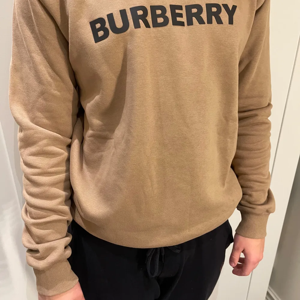 Tja, säljer min oanvända tröja från Burberry, i storleken passar den en M/L. Kom privat för mer frågor🫡. Tröjor & Koftor.