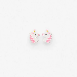 Rosa enhörningsörhängen från Ur&penn  - Söta örhängen i form av enhörningar från Montini. De har en rosa man och ett litet horn, perfekt för att lägga till en lekfull touch till din stil. Örhängena är små och diskreta, vilket gör dem lätta att bära varje dag.