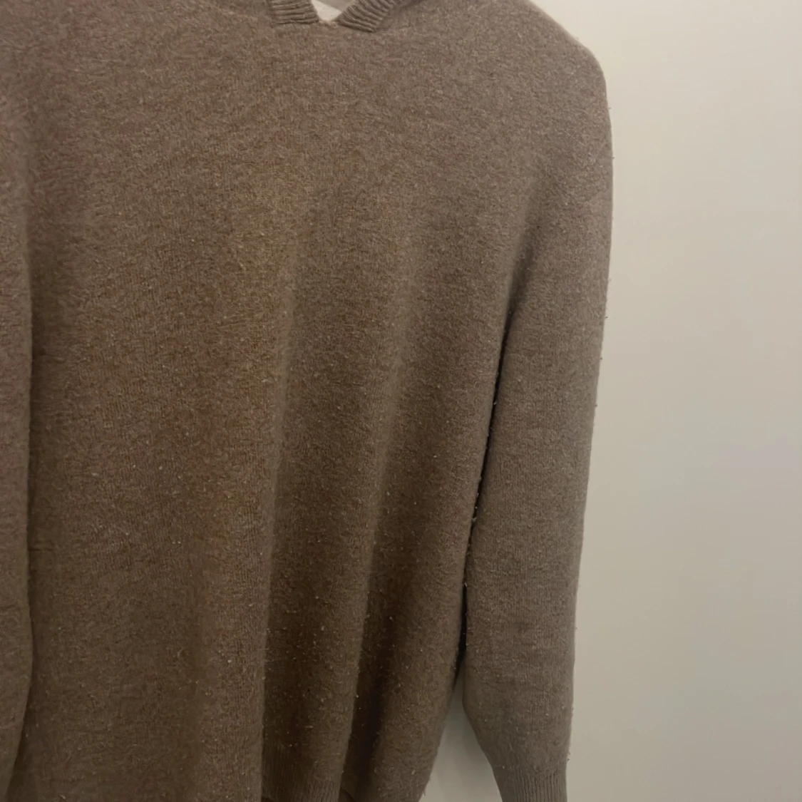 Beige Kashmir hoodie - 4