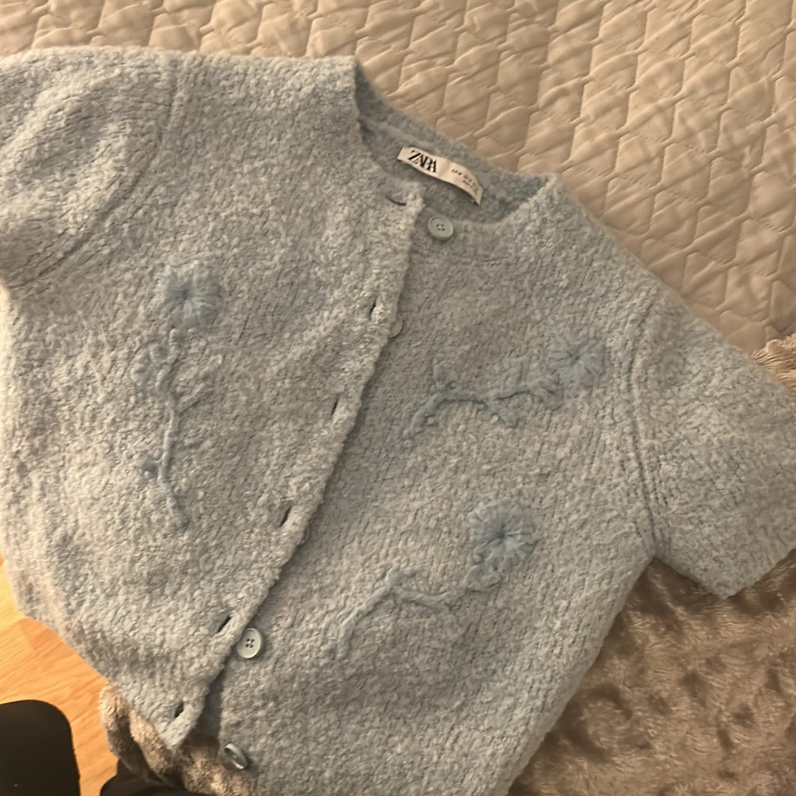 Ljusblå kofta från Zara - 3