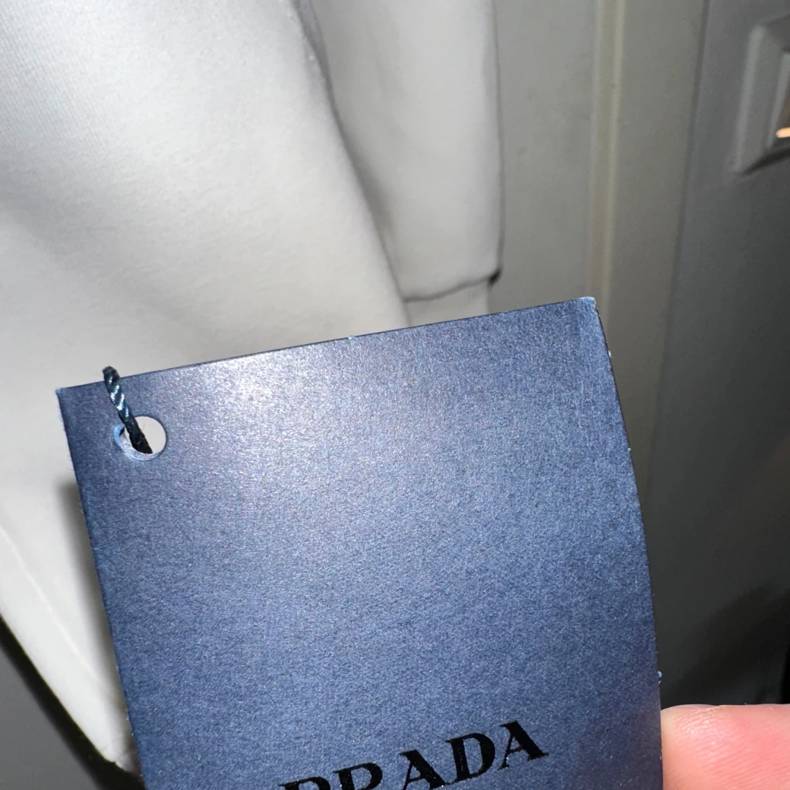 Vit hoodie Prada - 4